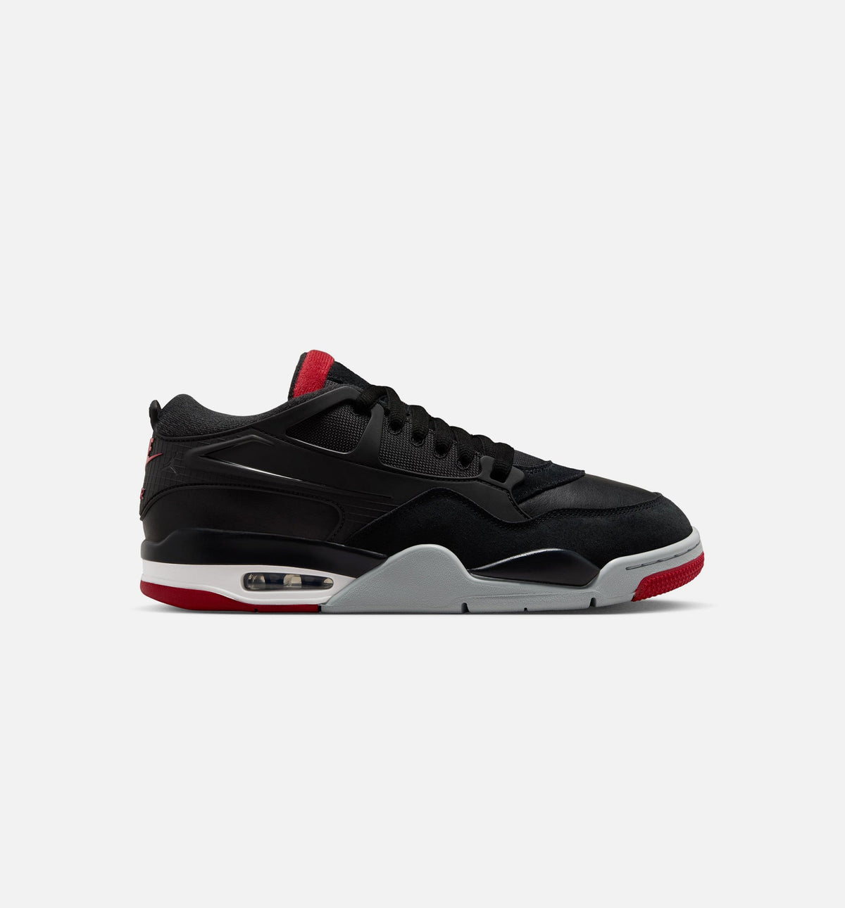 Air Jordan 4 RM Men's Lifestyle Shoes | Black / Wolf Grey / White / Varsity Red
