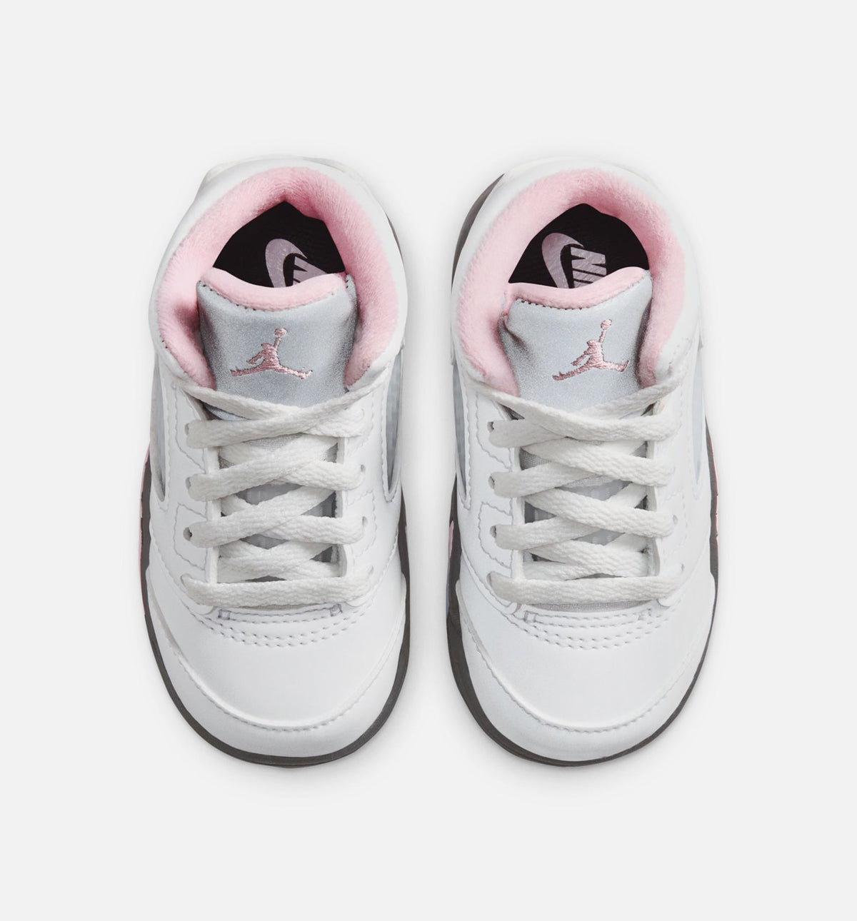 Air Jordan 5 Retro Medium Soft Pink Infant Toddler Lifestyle Shoes | White / Black / Medium Soft Pink