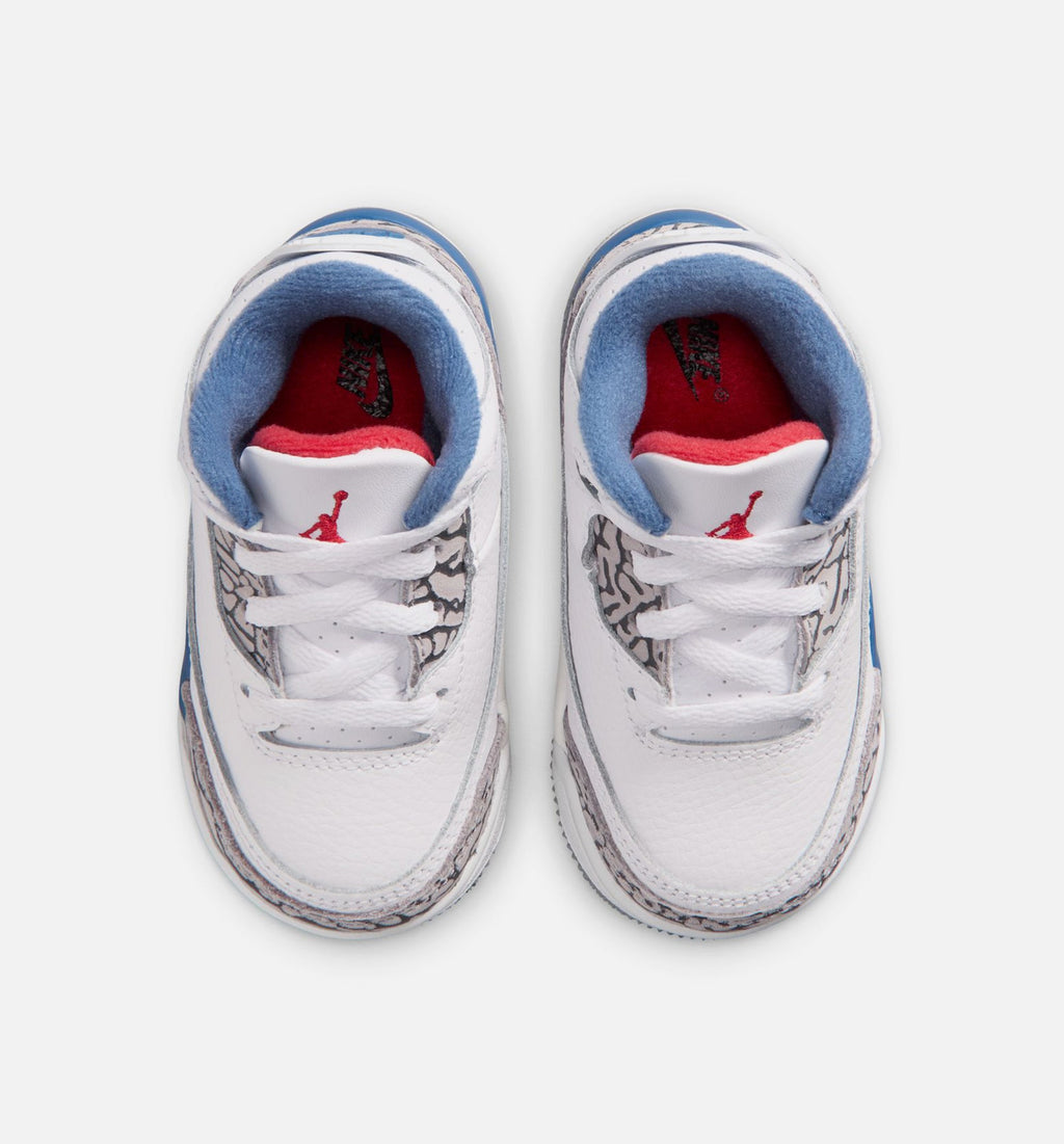 Air Jordan 3 Retro OG True Blue Infant & Toddler Lifestyle Shoes