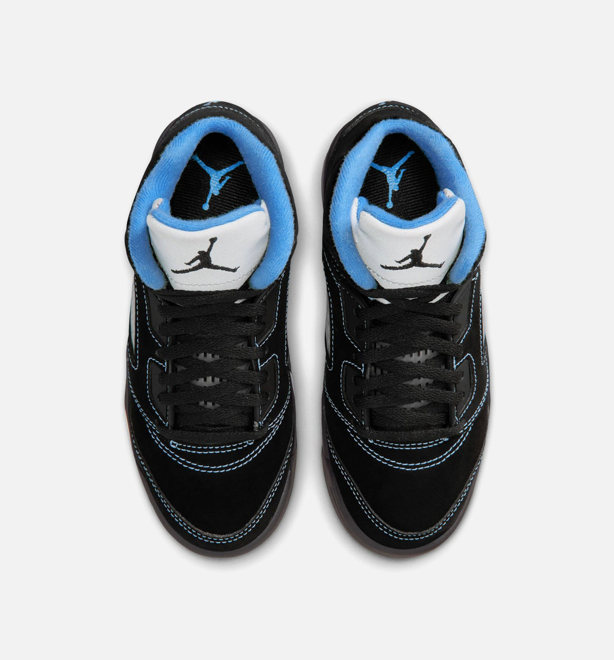 Air Jordan 5 Retro Black Carolina Preschool Lifestyle Shoes | Black / University Blue / White