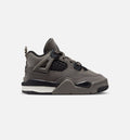 Air Jordan 4 Retro Infant Toddler Lifestyle Shoes | Cave Stone / Black / Moon Particle