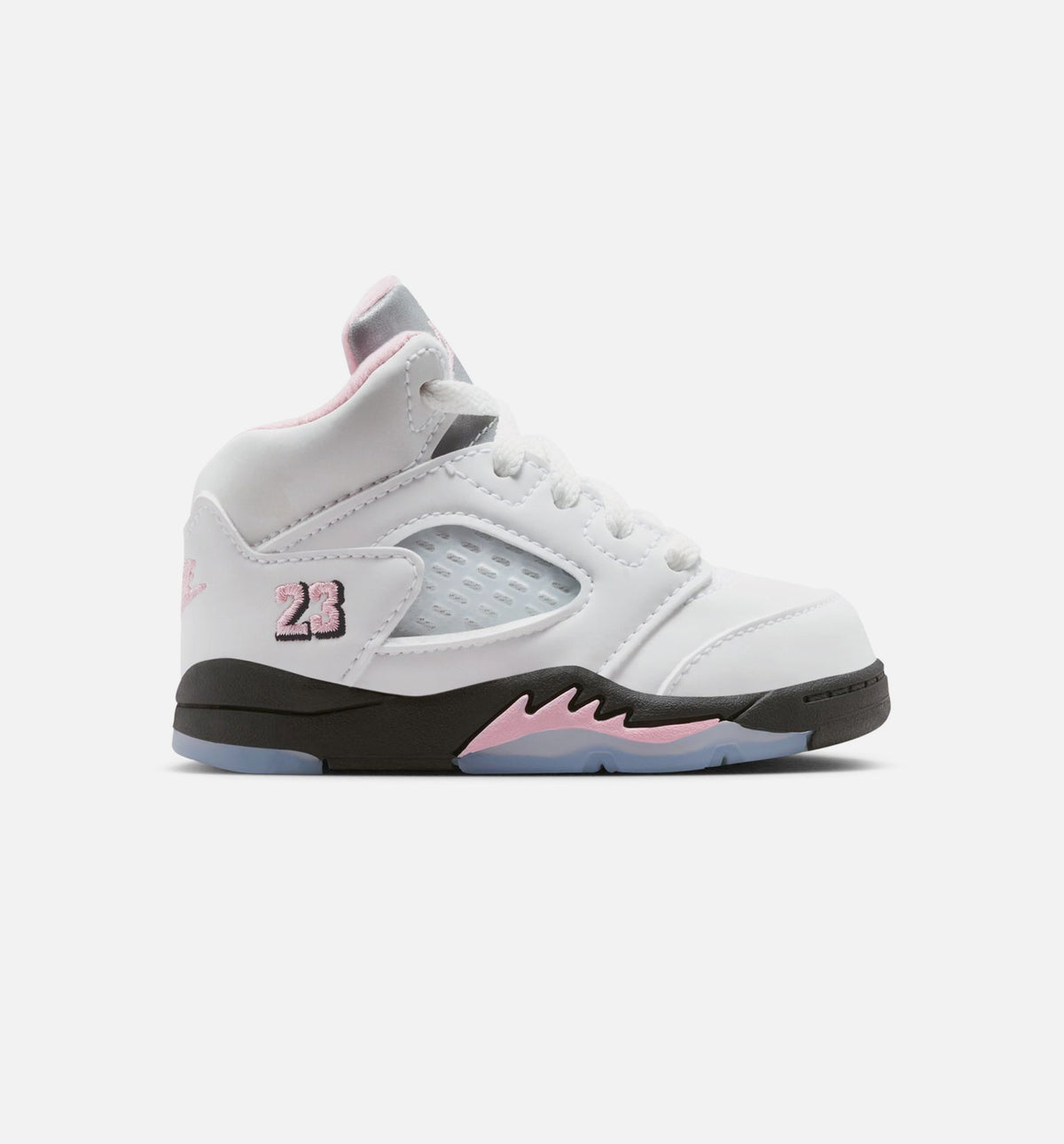 Air Jordan 5 Retro Medium Soft Pink Infant Toddler Lifestyle Shoes | White / Black / Medium Soft Pink