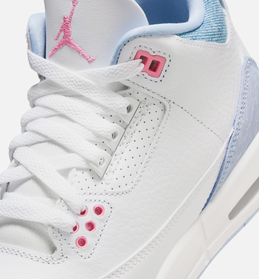 Air Jordan 3 Retro Grade School Lifestyle Shoes | Cobalt Bliss
