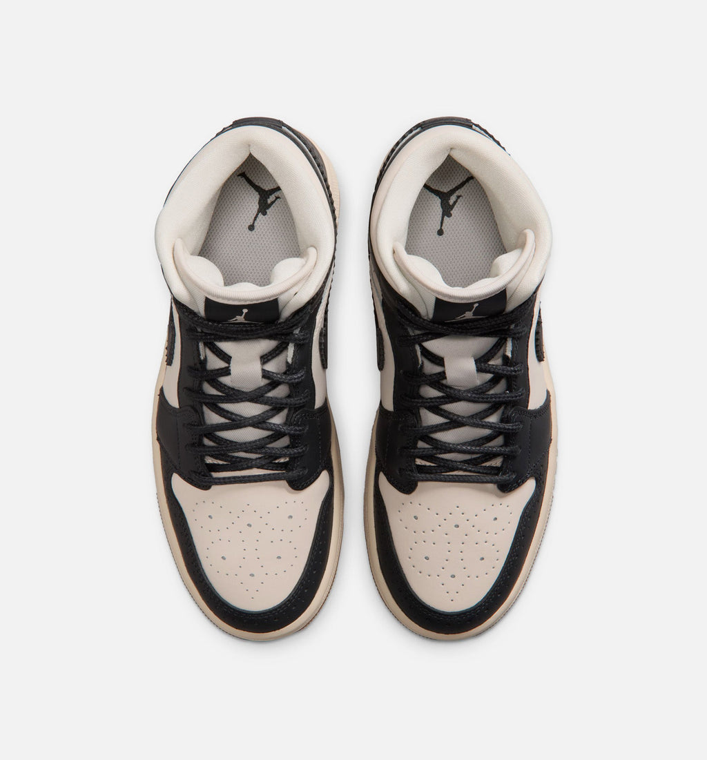 Air Jordan 1 Mid SE Women's Lifestyle Shoes | Off-Noir / Chalk / Pearl White