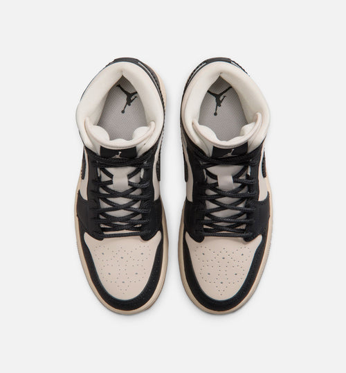 Air Jordan 1 Mid SE Women's Lifestyle Shoes | Off-Noir / Chalk / Pearl White