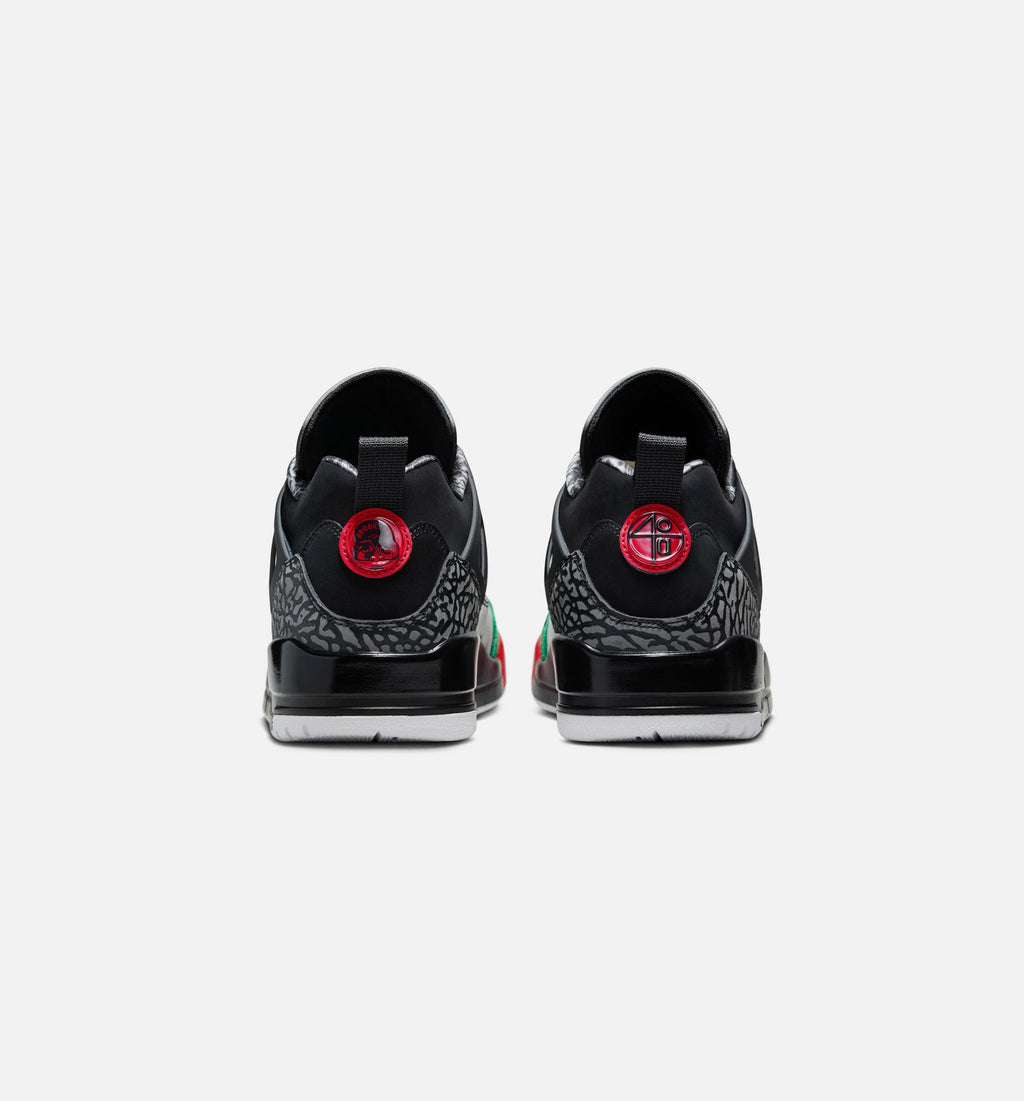 Spizike Low Men's Lifestyle Shoes | Black / Classic Green / White / Varsity Red