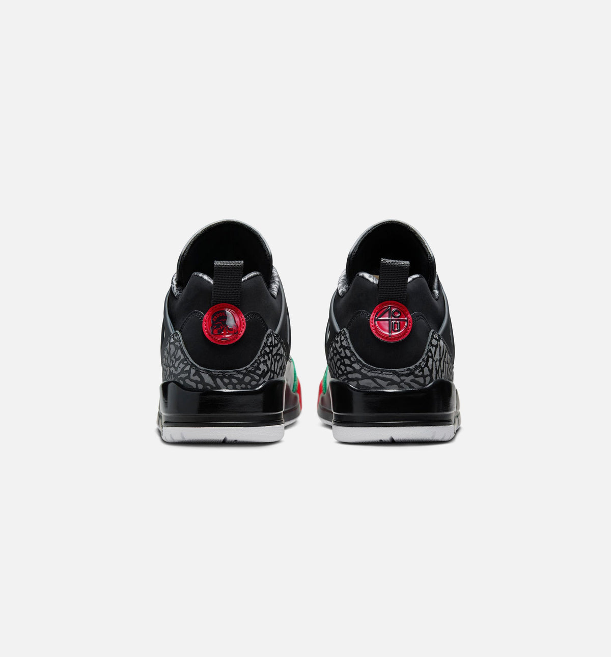 Spizike Low Men's Lifestyle Shoes | Black / Classic Green / White / Varsity Red