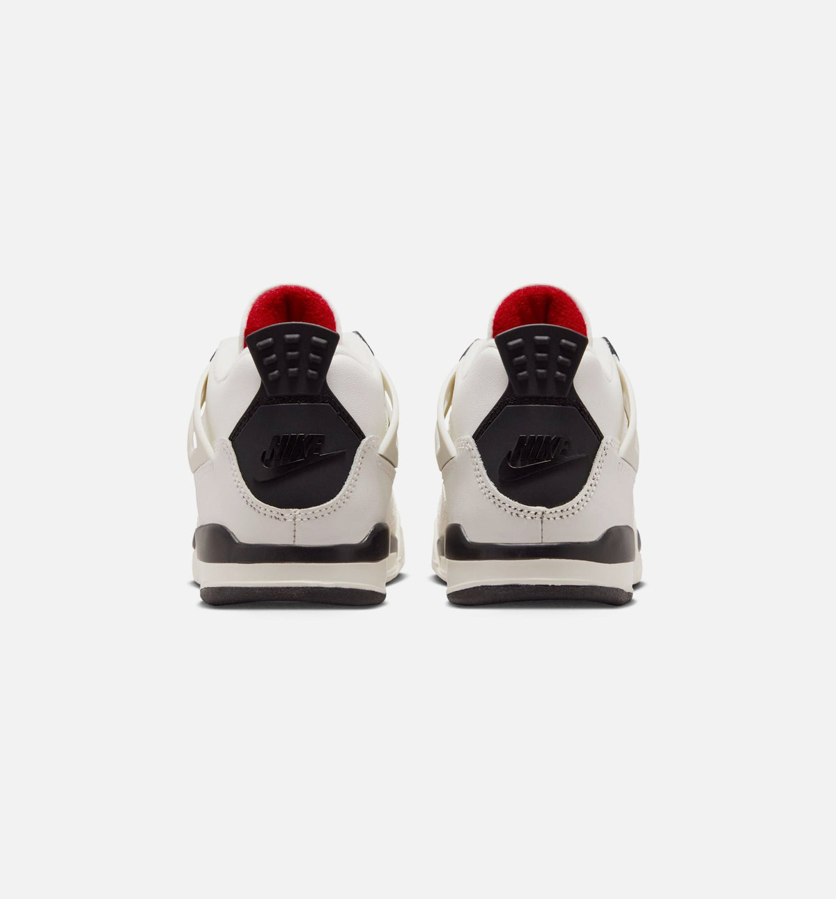 Air Jordan 4 Retro 'Flight Club' Preschool Lifestyle Shoes | Sail / Black / University Red