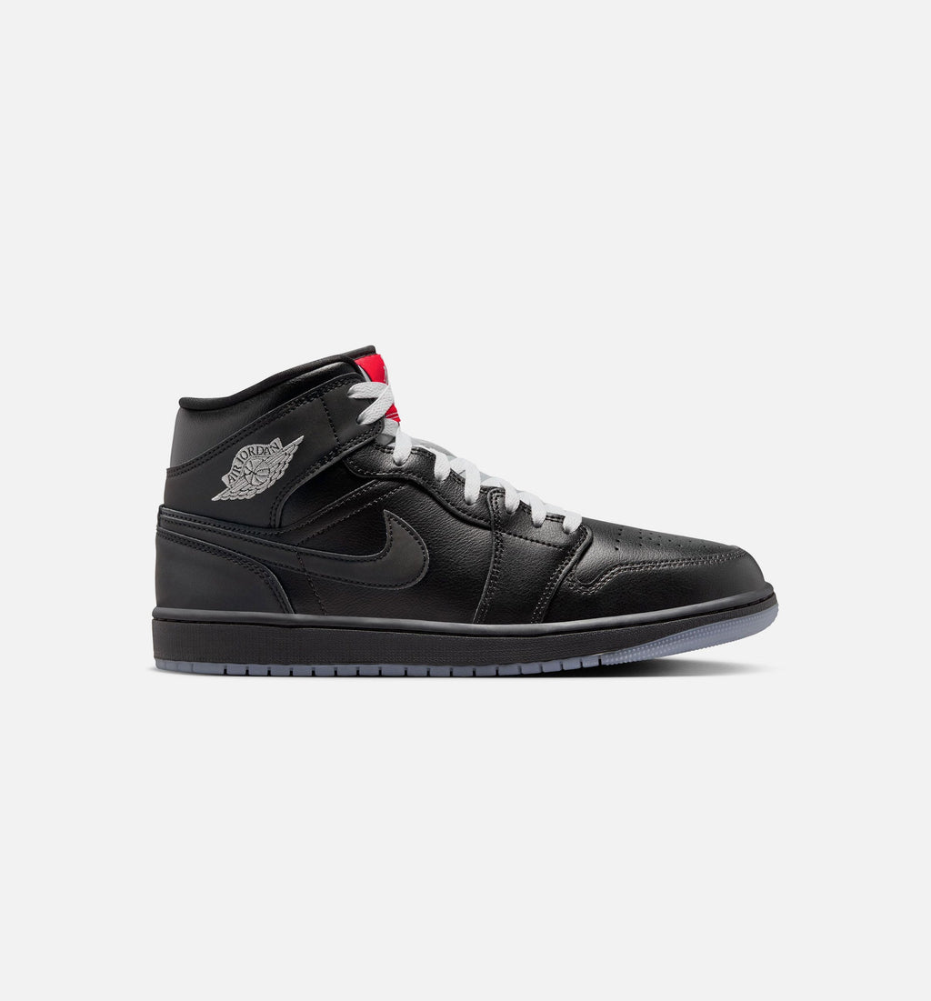 Air Jordan 1 Mid SE Men's Lifestyle Shoes | Black / Grey
