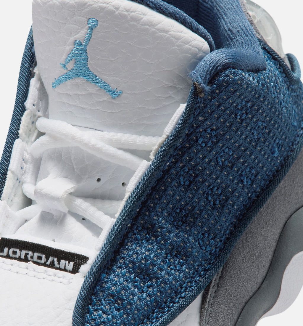 Air Jordan 13 Retro Navy and Flint Grey Infant Toddler Lifestyle Shoes | Navy / University Blue / Flint Grey / White