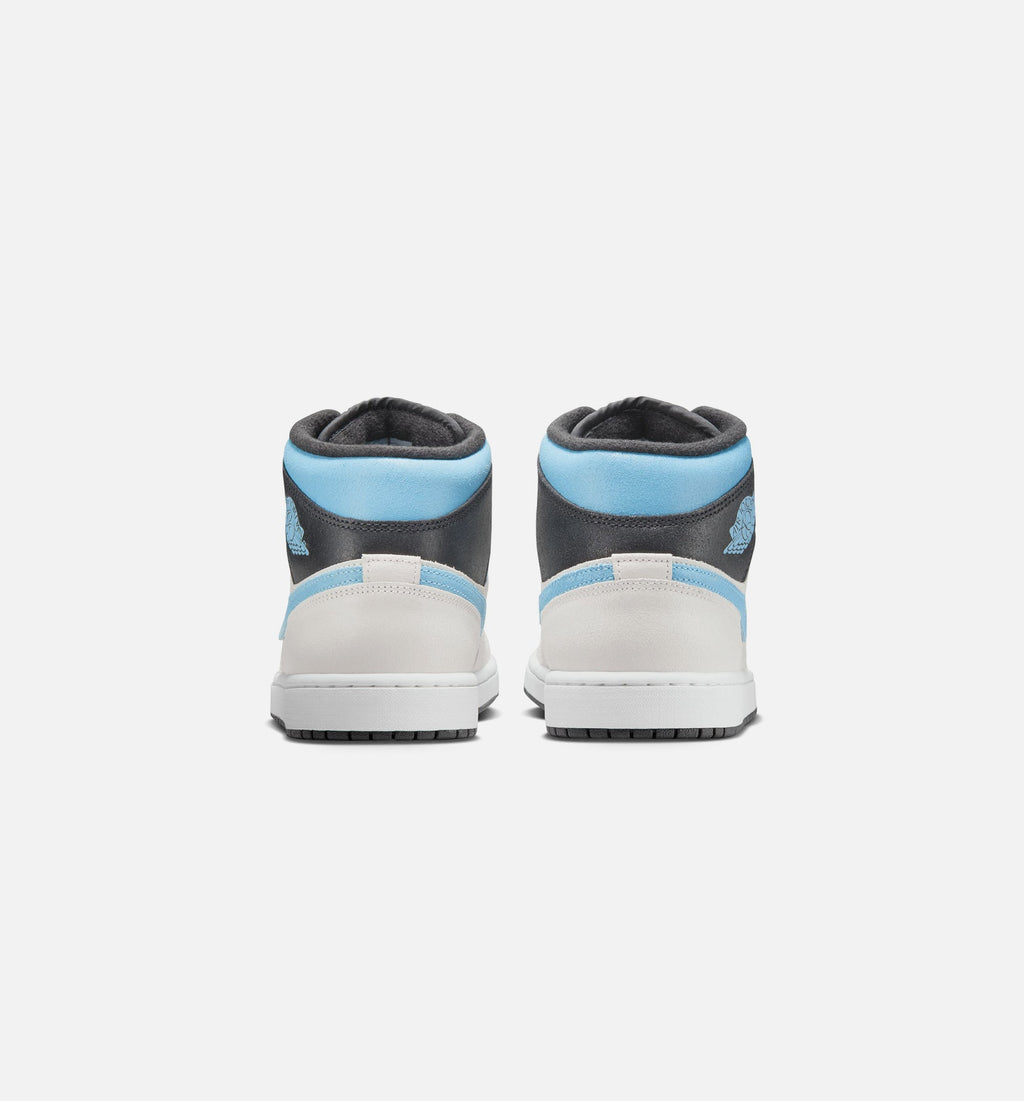 Air Jordan 1 Mid SE Men's Lifestyle Shoes | Summit White / Blue Chill / Black