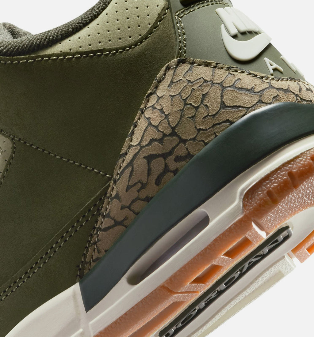 Air Jordan 3 Retro Grade School Lifestyle Shoes | Medium Olive