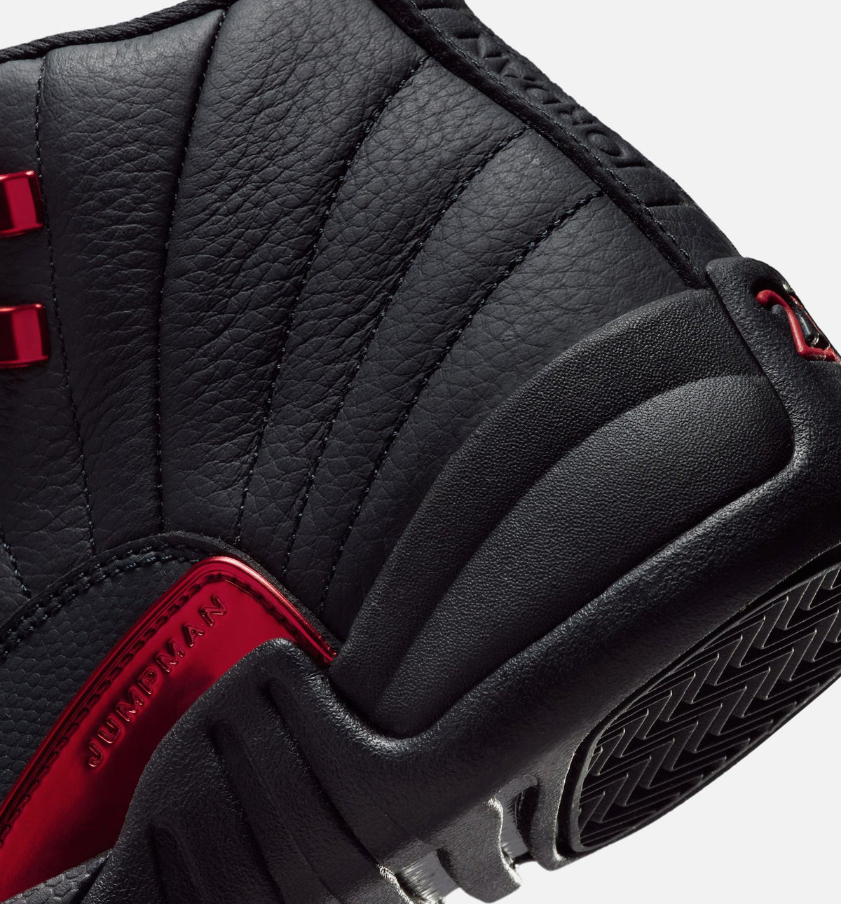 Air Jordan 12 Retro Bloodline Grade School Lifestyle Shoes | Black / Varsity Red