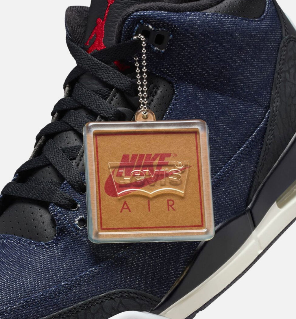 Men's Air Jordan 3 x Levi's Indigo Gym Red