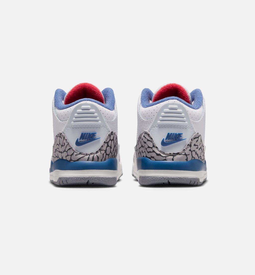Air Jordan 3 Retro OG True Blue Infant & Toddler Lifestyle Shoes