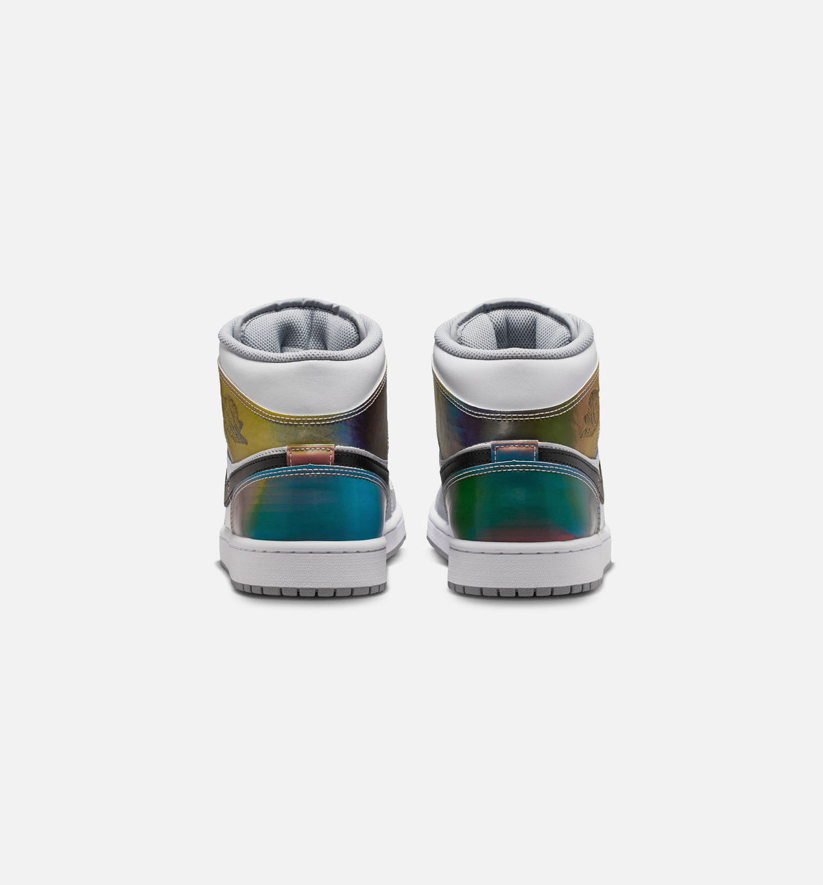 Air Jordan 1 Mid SE Men's Lifestyle Shoes | Black / White / Wolf Grey
