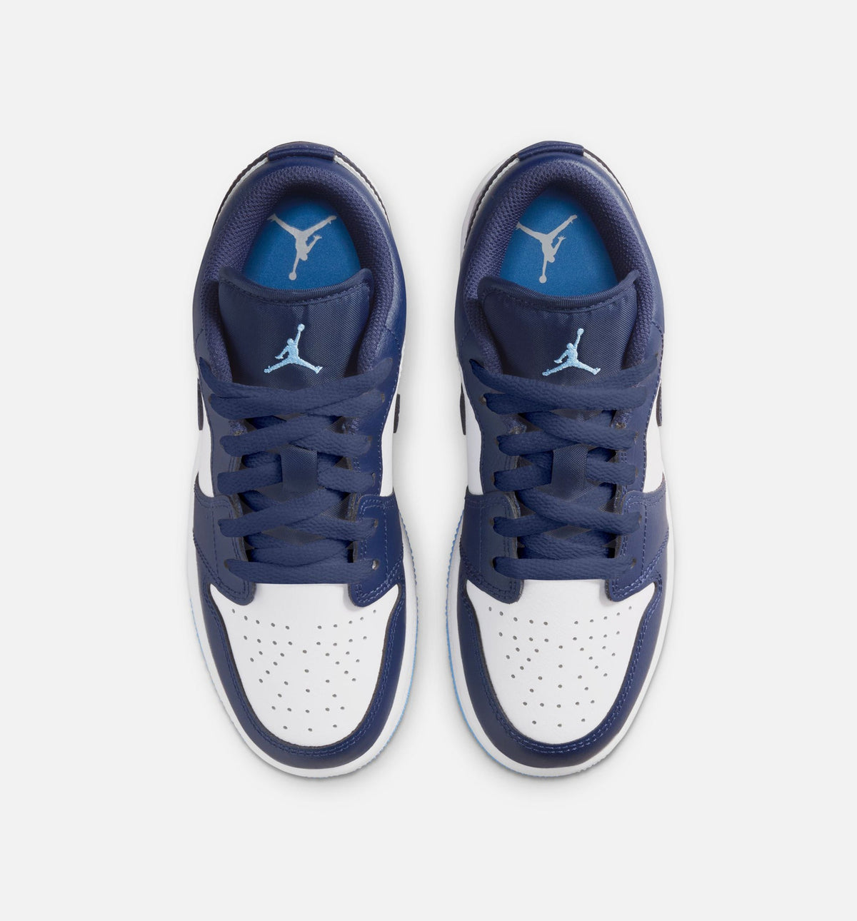 Air Jordan 1 Low Grade School Lifestyle Shoes | Midnight Navy / University Blue / White