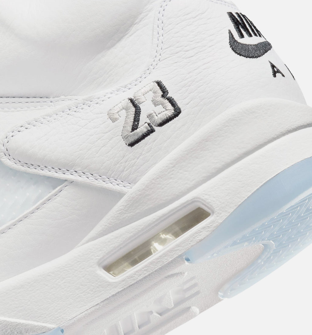Air Jordan 5 Retro OG White Metallic Men's Lifestyle Shoes | White / Metallic Silver / Black