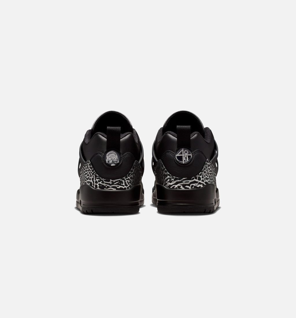 Spizike Low Men's Basketball Shoes | Black / Metallic Silver