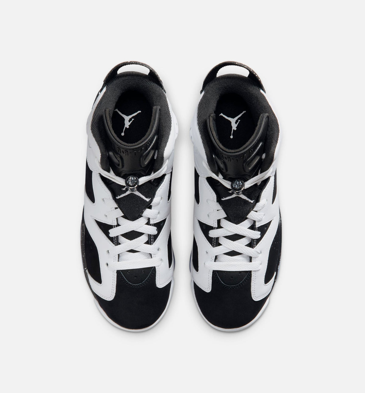 Air Jordan 6 Retro Black and White Grade School Lifestyle Shoes | Black / White