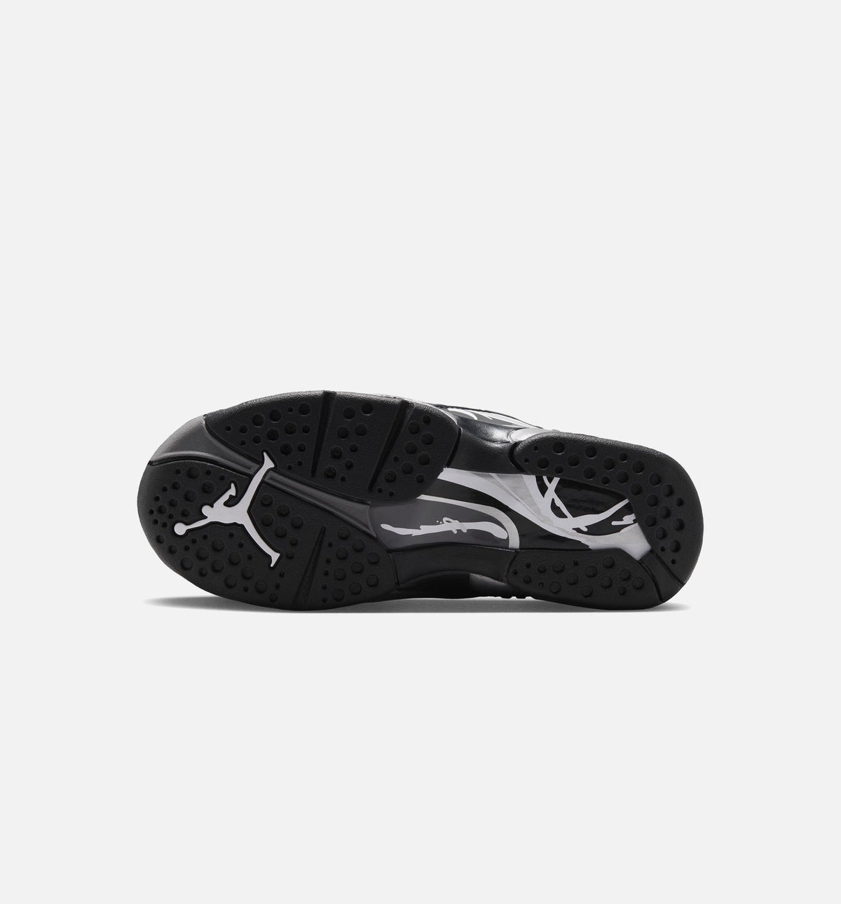 Air Jordan 8 Retro Chrome Grade School Lifestyle Shoes | Black / White / Light Graphite