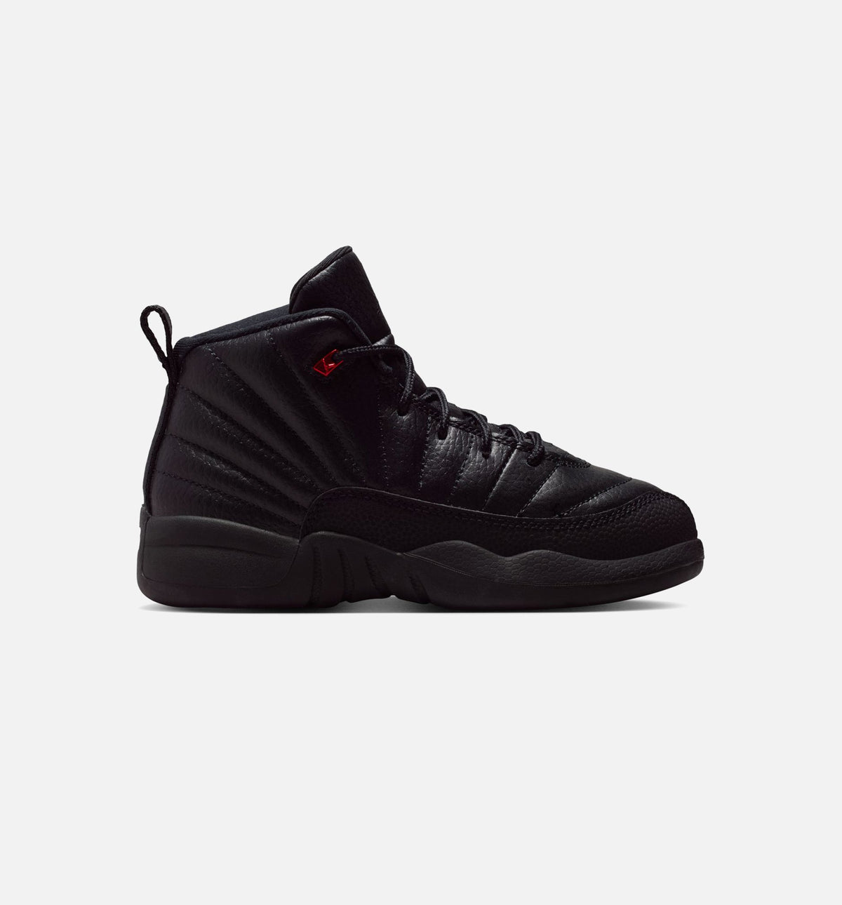 Air Jordan 12 Retro Bloodline Preschool Lifestyle Shoes | Black / Varsity Red