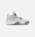 Air Jordan 4 Retro 'Blue Chill' Preschool Lifestyle Shoes | Photon Dust / Blue Chill / Flat Pewter / White / Blue Tint
