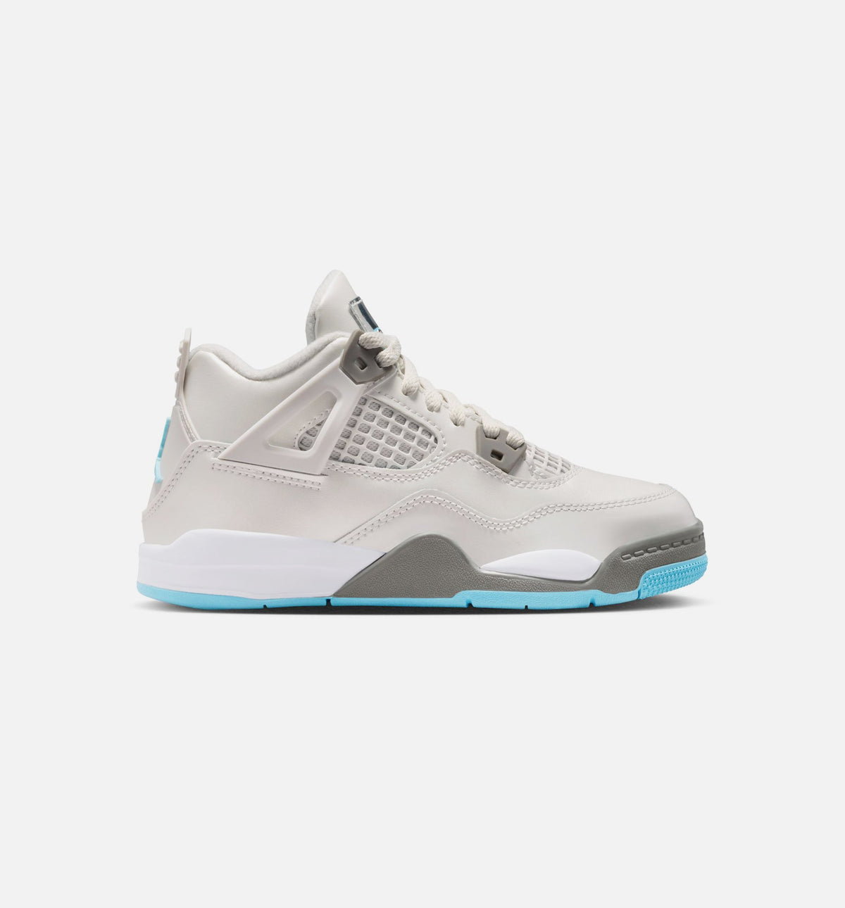 Air Jordan 4 Retro 'Blue Chill' Preschool Lifestyle Shoes | Photon Dust / Blue Chill / Flat Pewter / White / Blue Tint