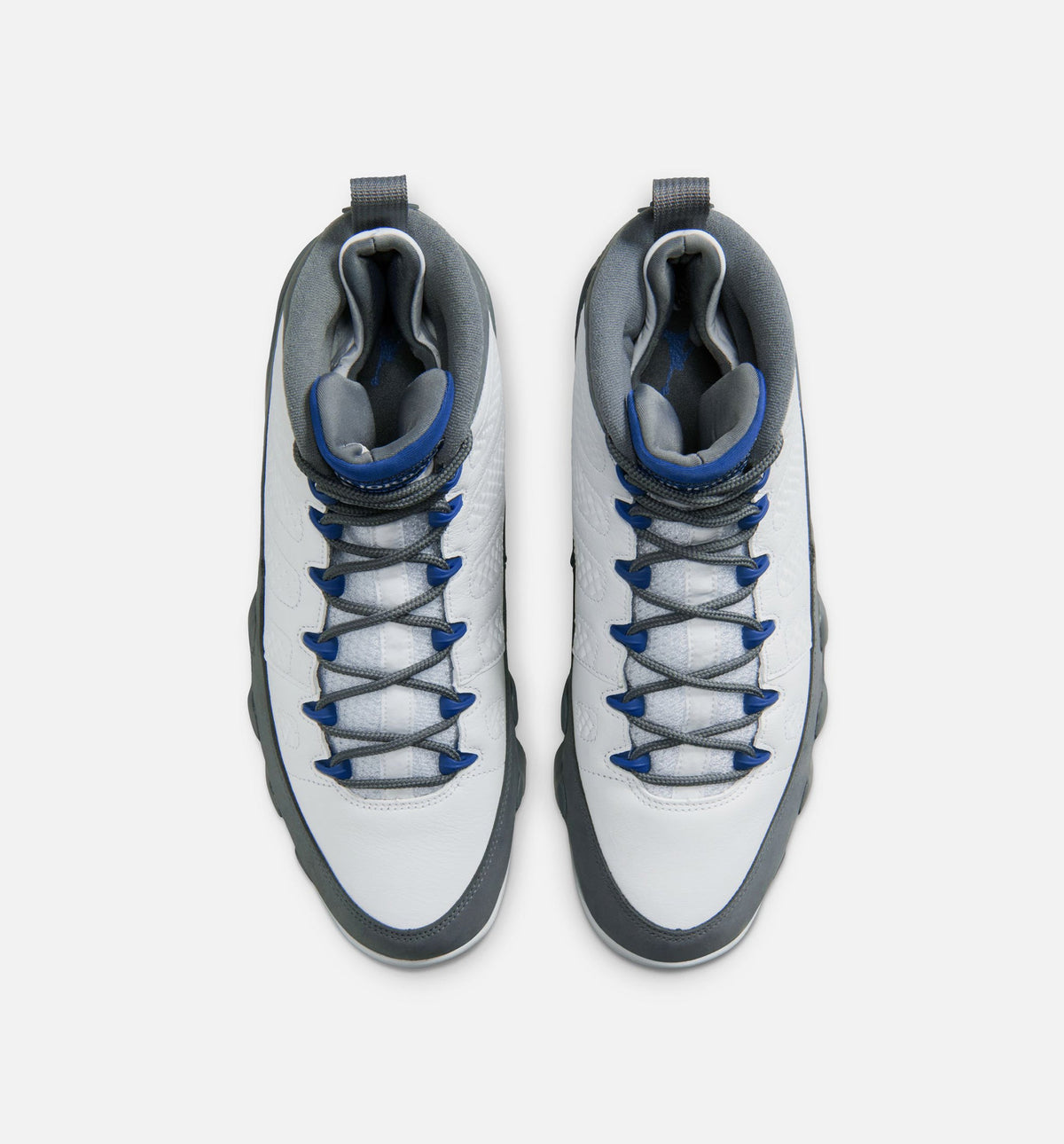 Air Jordan 9 Retro Flint Grey and French Blue Men's Lifestyle Shoes | White / French Blue / Flint Grey