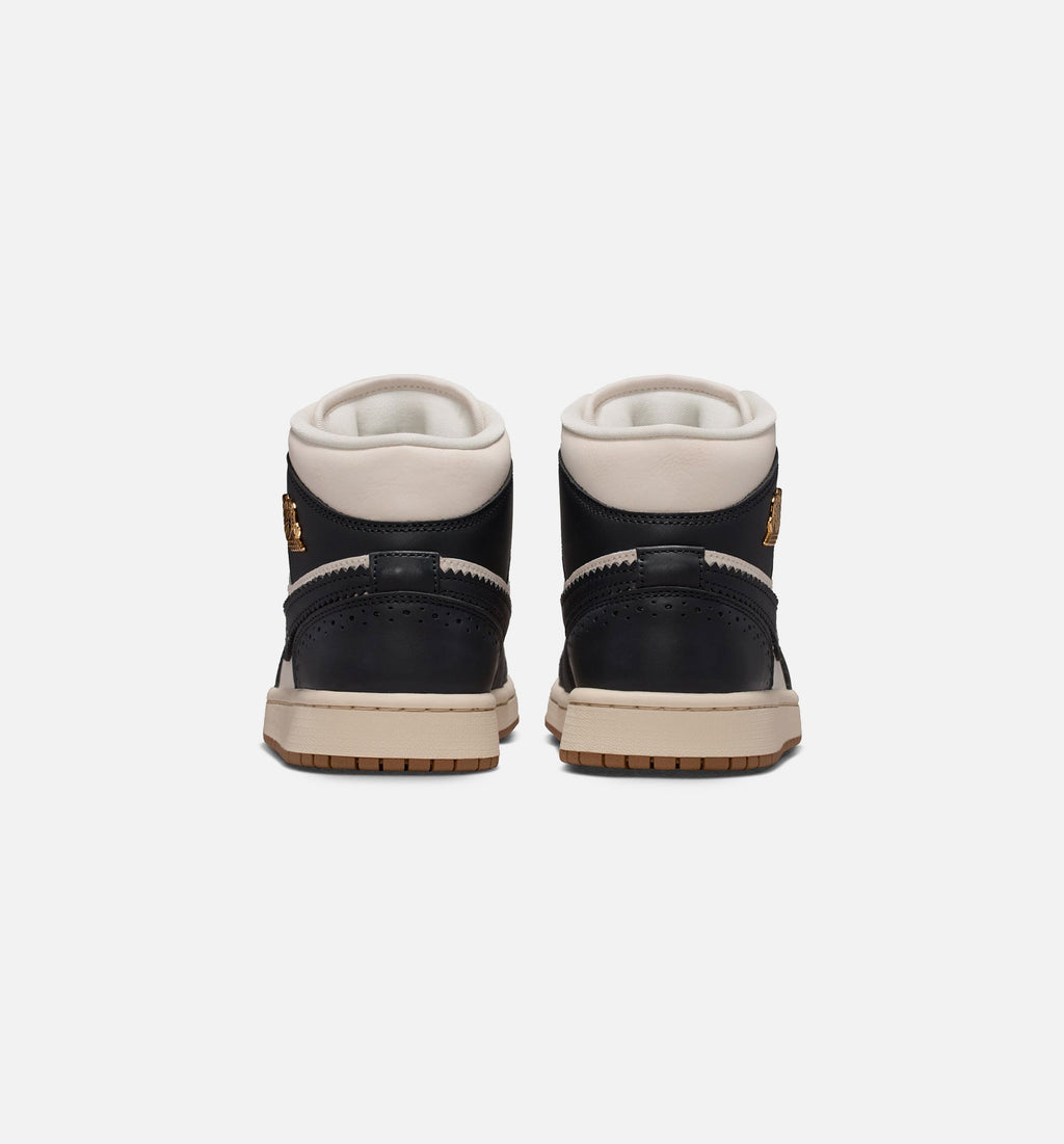 Air Jordan 1 Mid SE Women's Lifestyle Shoes | Off-Noir / Chalk / Pearl White