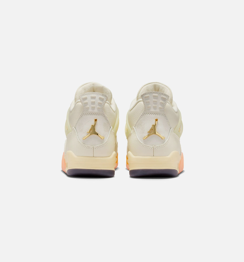 Air Jordan 4 Retro 'Birds of Paradise' Women's Lifestyle Shoes | Coconut Milk / Metallic Gold / Muslin / Bright Mango / Sundial / Black