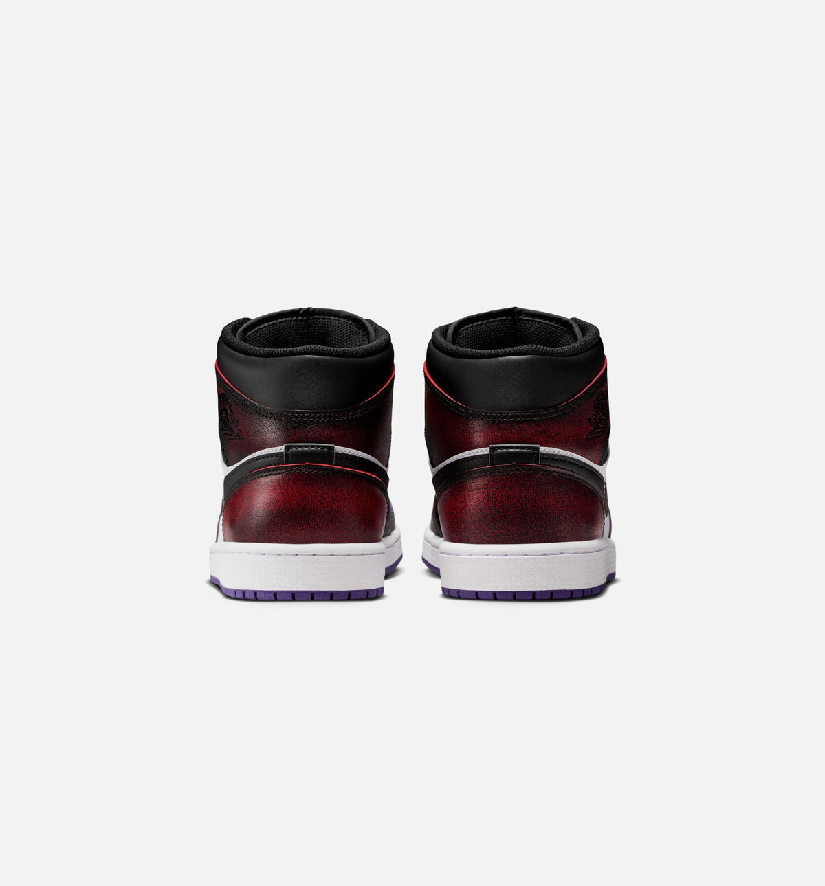 Air Jordan 1 Mid SE Men's Lifestyle Shoes | True Red / White / Court Purple / Black