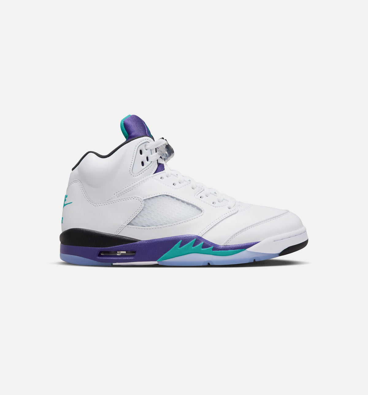 Air Jordan 5 Retro Grape Men's Lifestyle Shoes | White / New Emerald / Grape Ice / Black