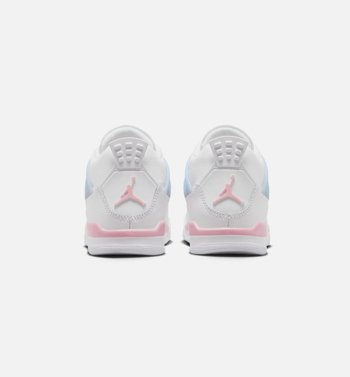 Air Jordan 4 Retro 'Medium Soft Pink' Preschool Lifestyle Shoes | White / Medium Soft Pink / Half Blue