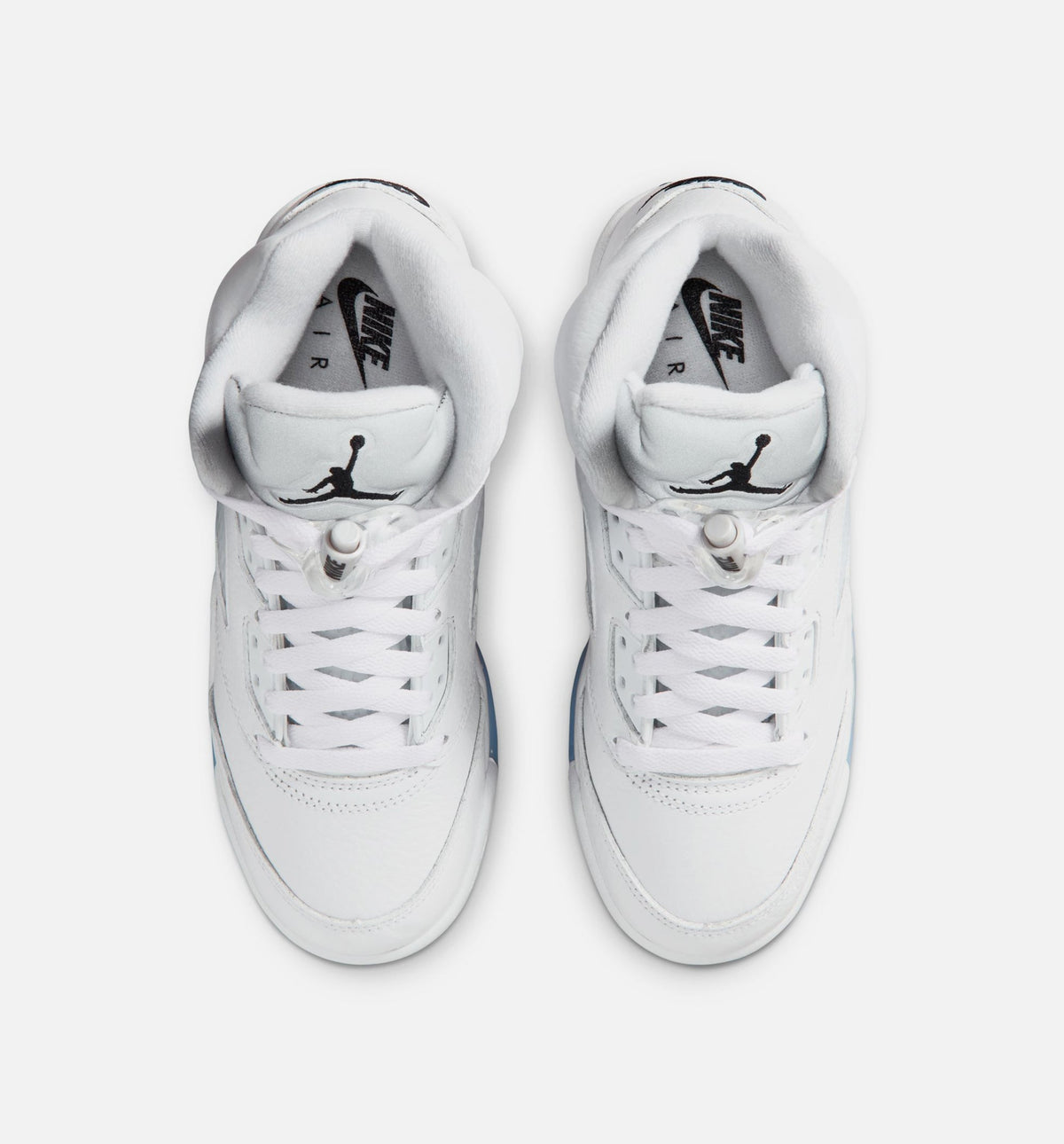 Air Jordan 5 Retro OG White Metallic Grade School Lifestyle Shoes | White / Black / Metallic Silver
