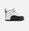 Air Jordan 12 Retro Taxi Infant Toddler Lifestyle Shoes | White / Black / Taxi