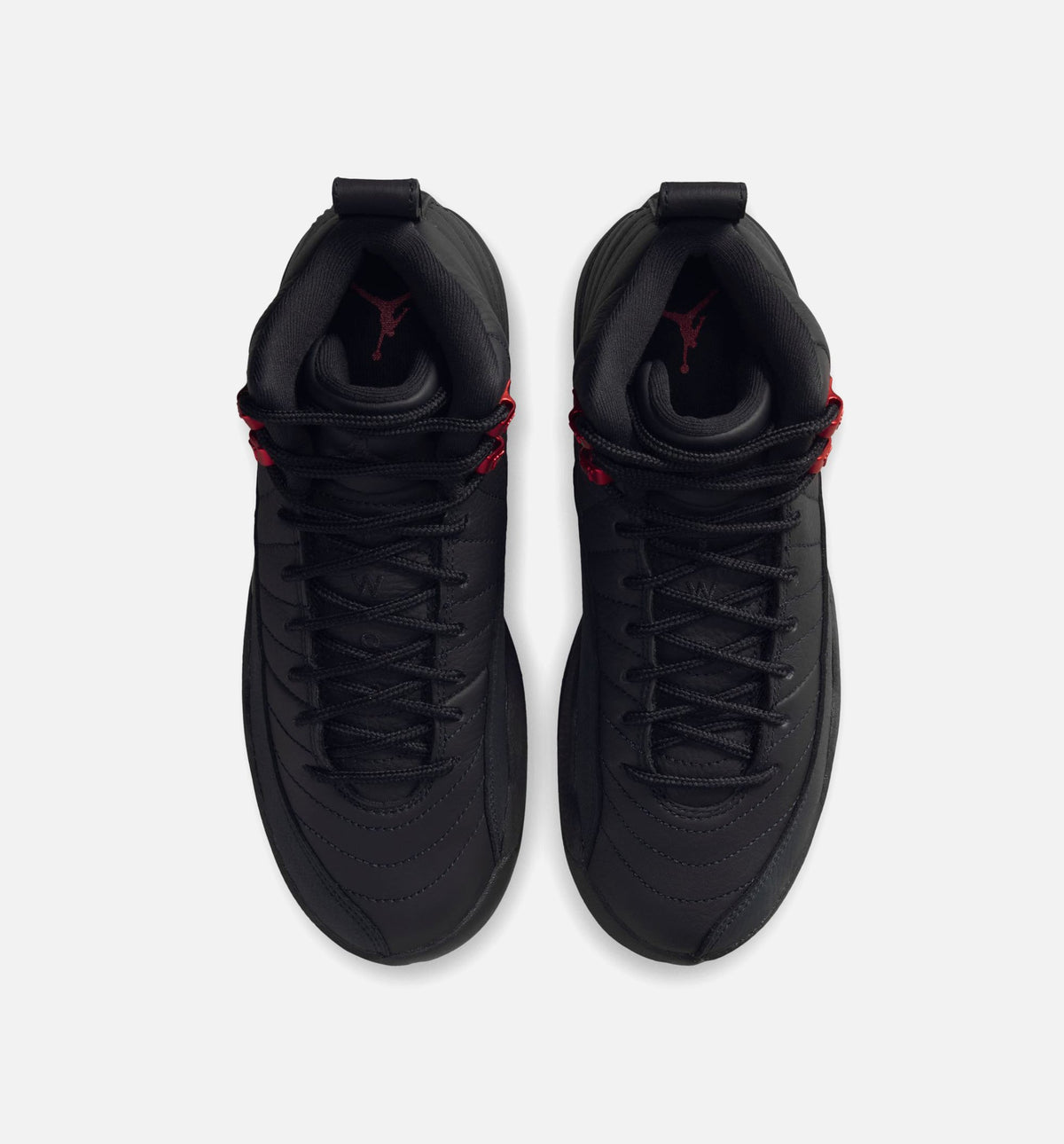 Air Jordan 12 Retro Bloodline Grade School Lifestyle Shoes | Black / Varsity Red