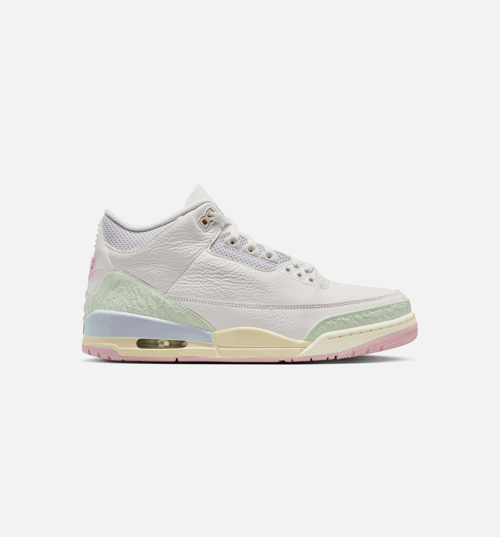 Air Jordan 3 Retro Men's Lifestyle Shoes | Sail / Jade Aura / Iced Carmine