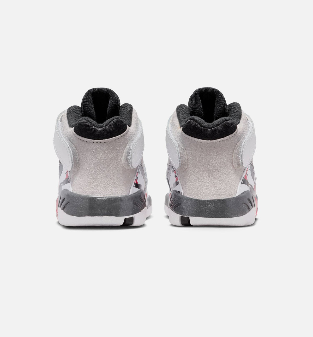 Air Jordan 8 Retro White and True Red Infant Toddler Lifestyle Shoes | White / Black / True Red