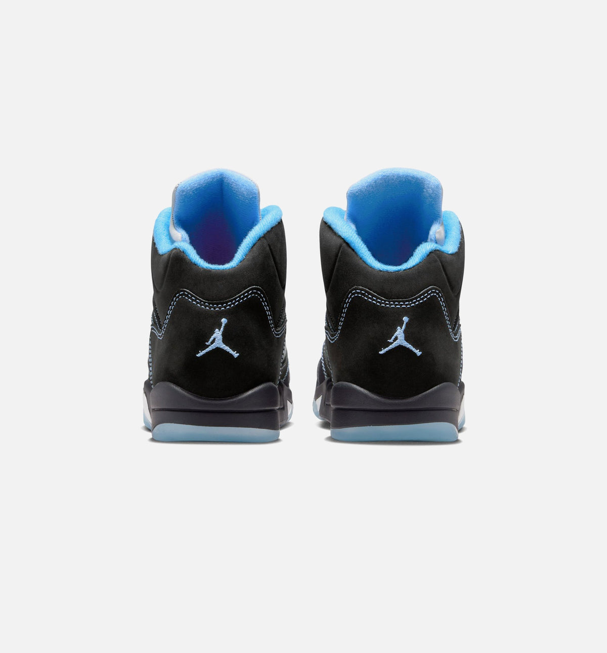 Air Jordan 5 Retro Black Carolina Preschool Lifestyle Shoes | Black / University Blue / White