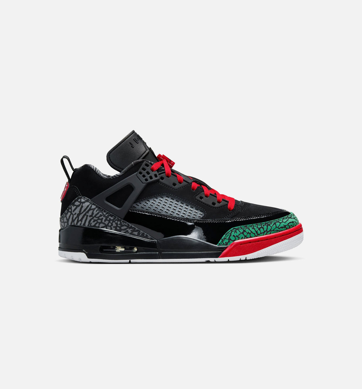 Spizike Low Men's Lifestyle Shoes | Black / Classic Green / White / Varsity Red