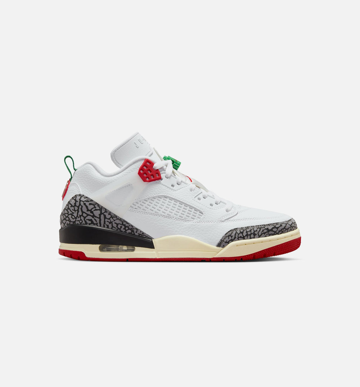 Spizike Low Men's Lifestyle Shoes | White / Black / Sail / Varsity Red
