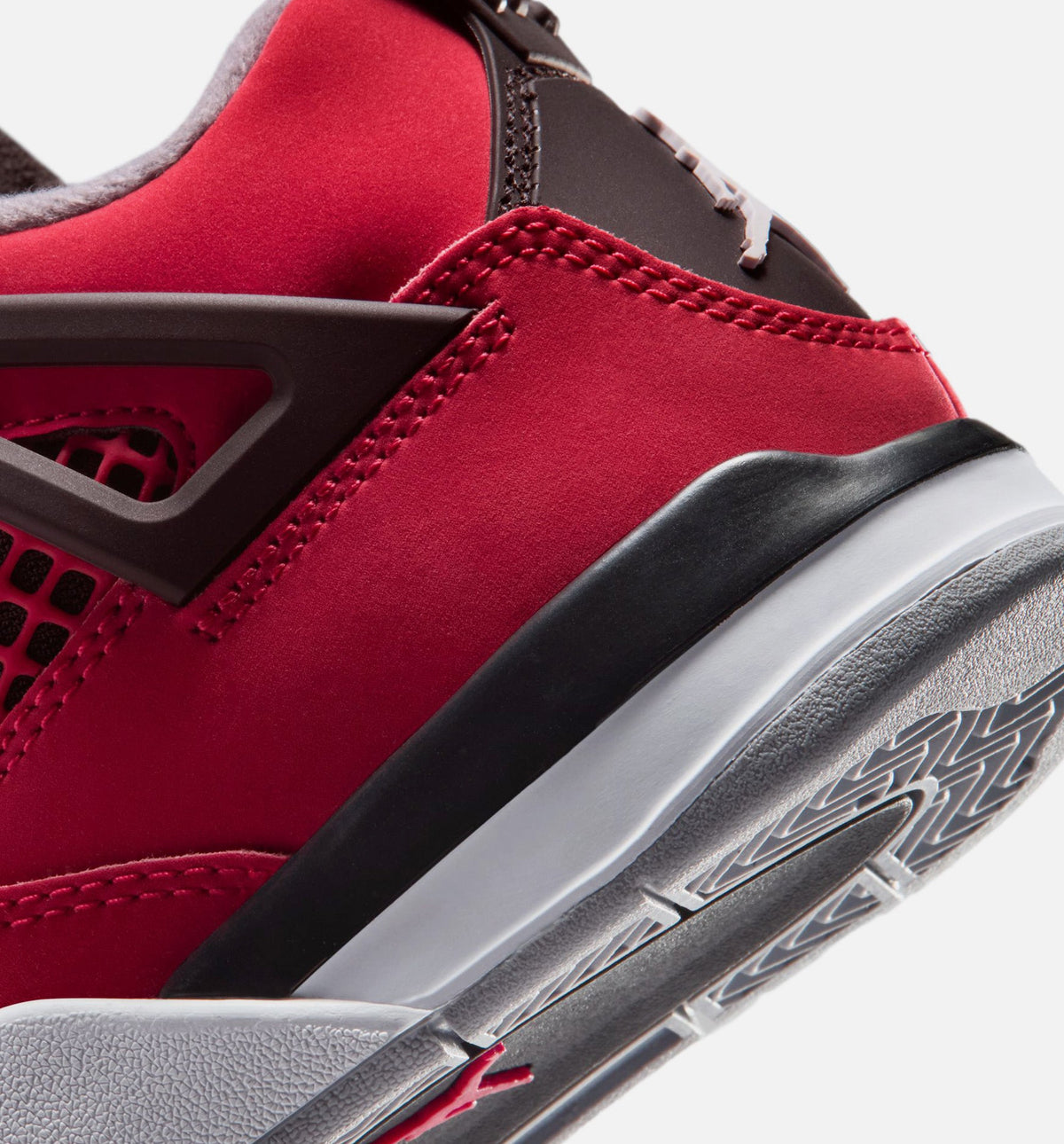 Air Jordan 4 Retro 'Toro Bravo' Preschool Lifestyle Shoes | Fire Red / White / Black / Cement Grey
