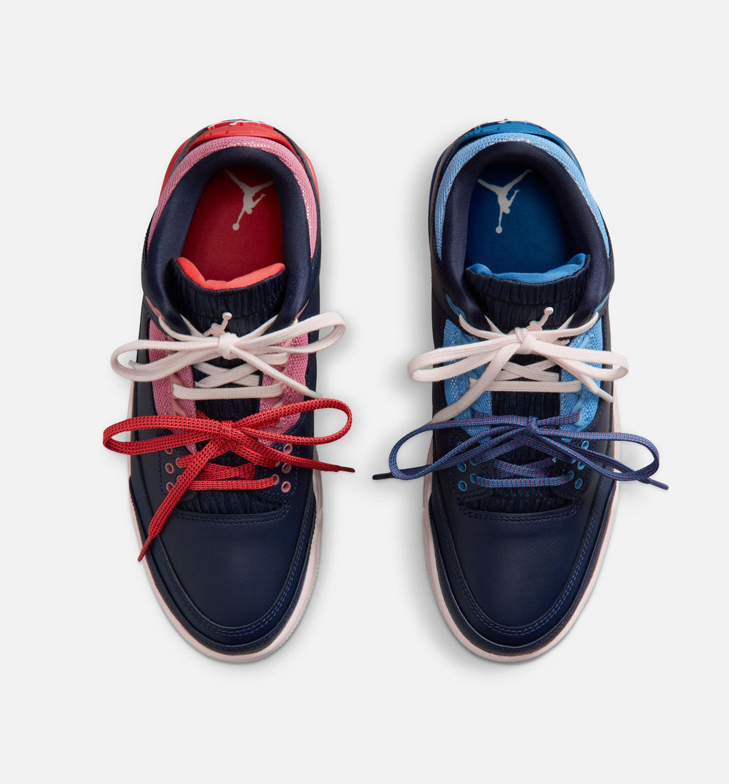 Air Jordan 3 Retro 'Sport Renaissance' Women's Lifestyle Shoes | Obsidian / Chalk / Track Red