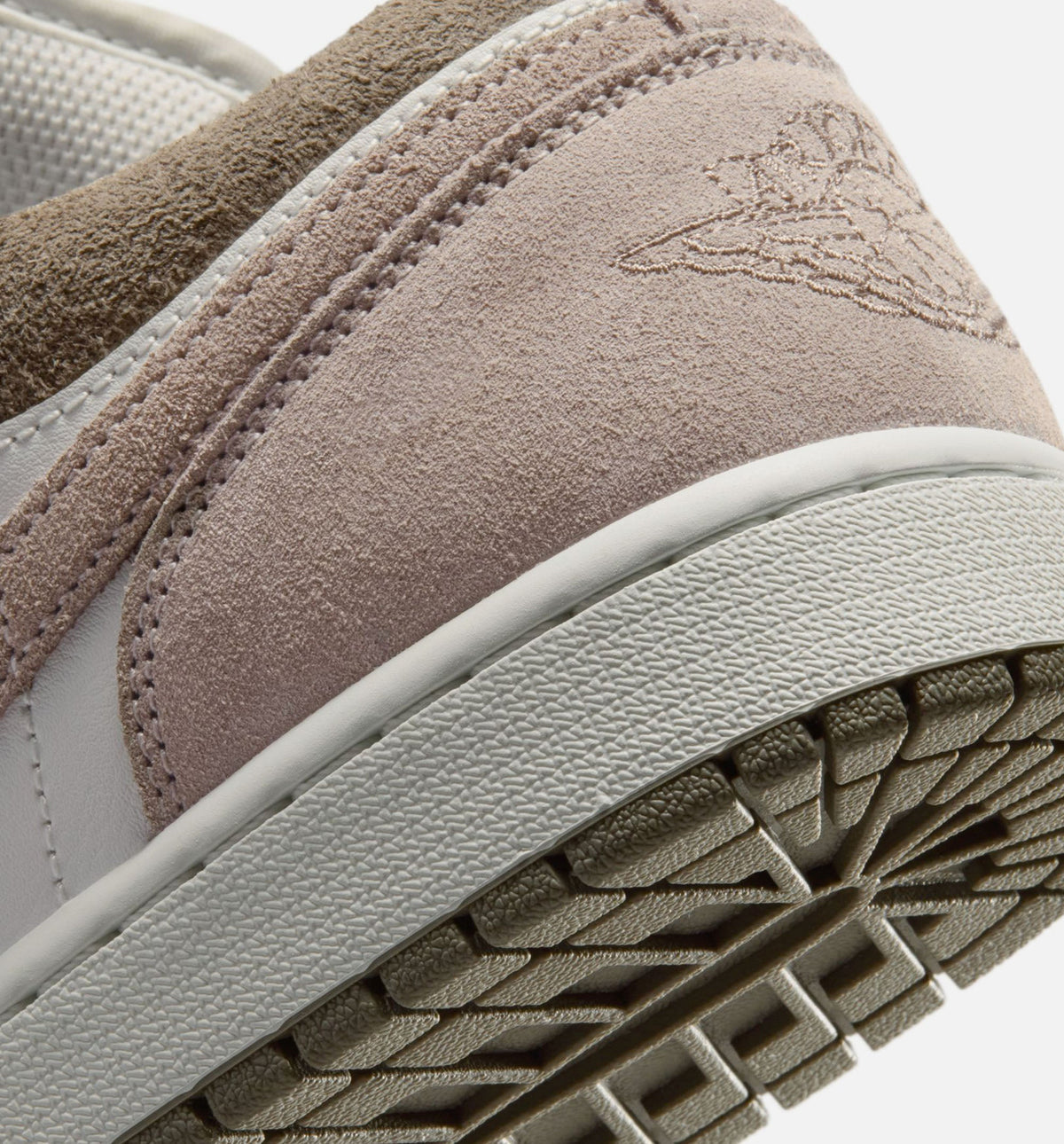 Air Jordan 1 Low Men's Lifestyle Shoes | Olive Grey / Enigma Stone / Summit White