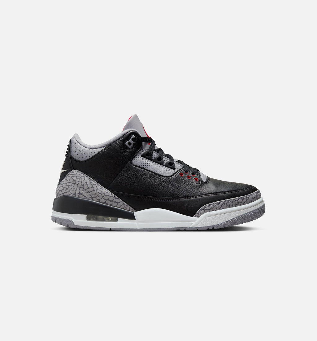 Air Jordan 3 Retro Men's Lifestyle Shoes | Black Cement