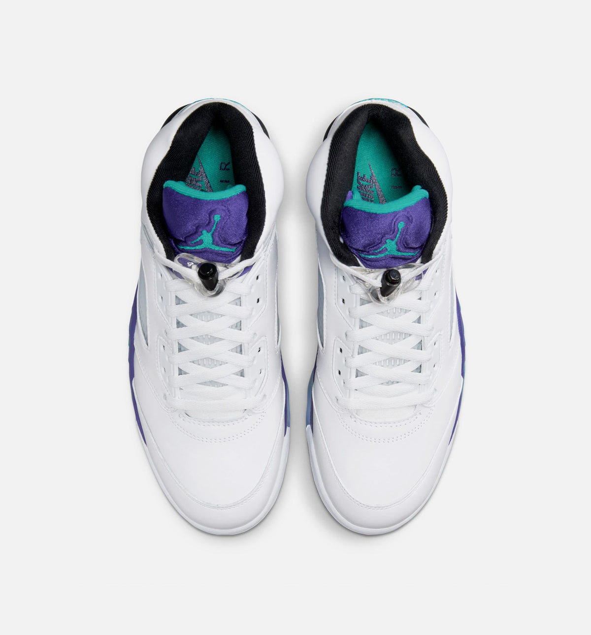 Air Jordan 5 Retro Grape Men's Lifestyle Shoes | White / New Emerald / Grape Ice / Black