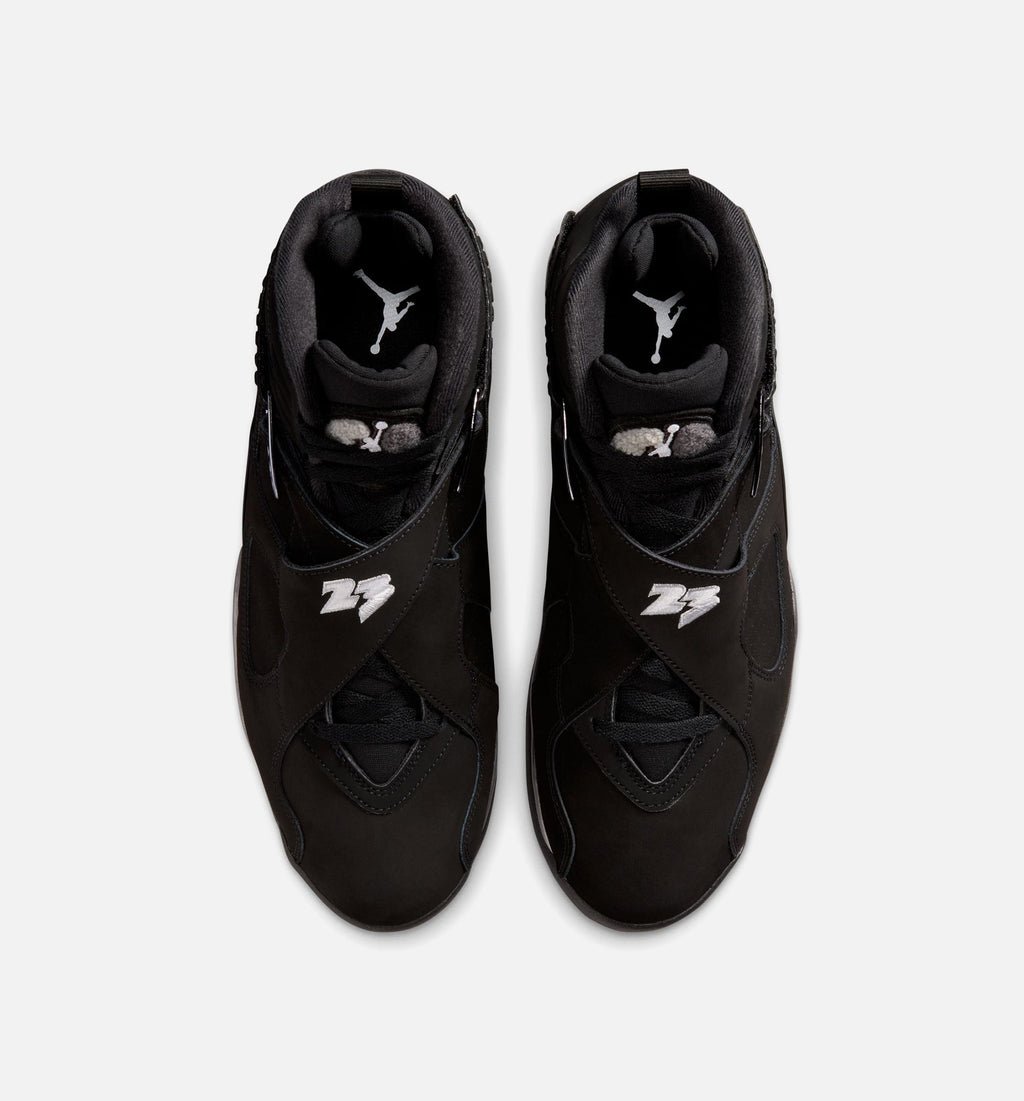 Air Jordan 8 Retro Chrome Men's Lifestyle Shoes | Black / White / Light Graphite