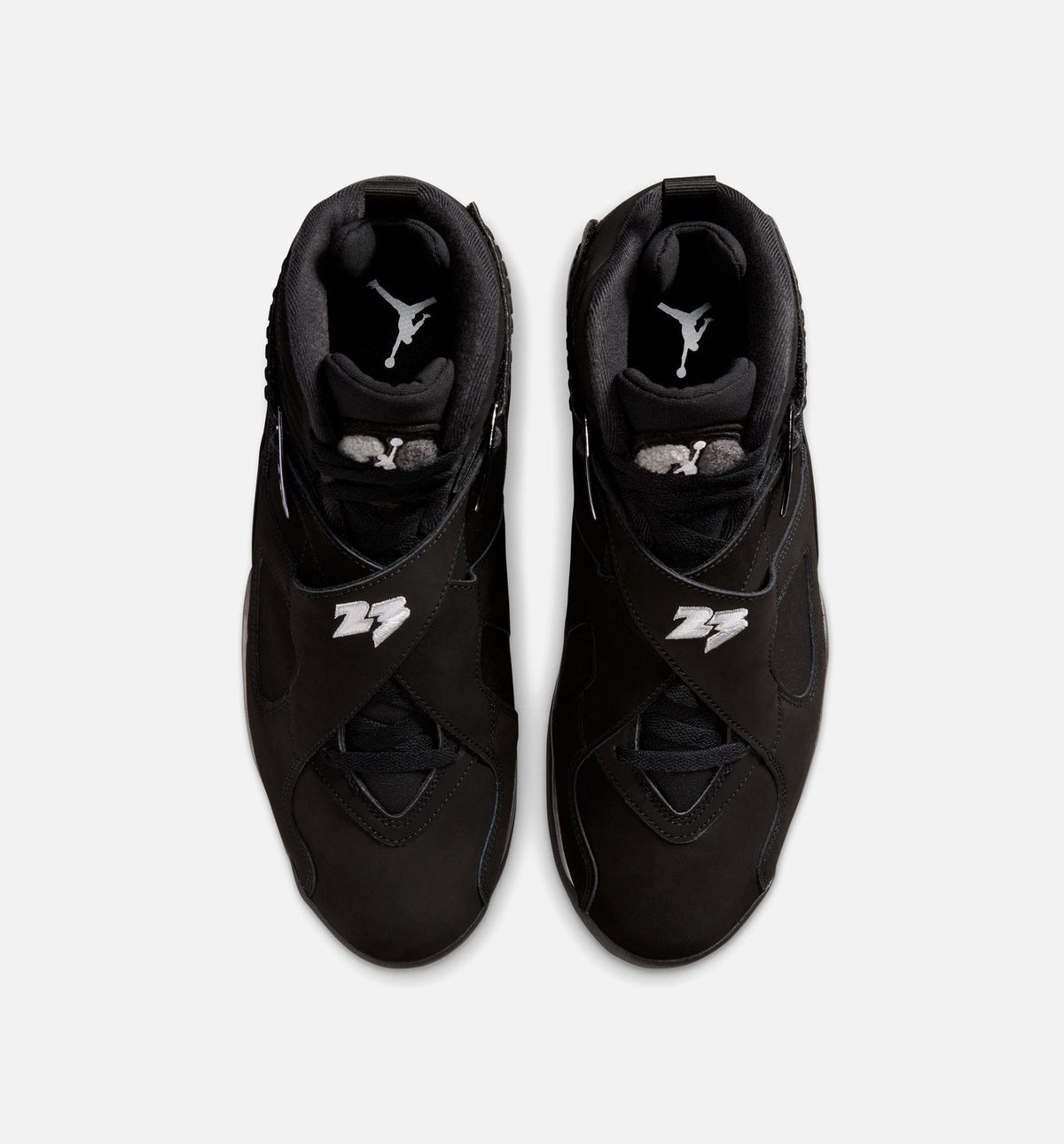 Air Jordan 8 Retro Chrome Men's Lifestyle Shoes | Black / White / Light Graphite