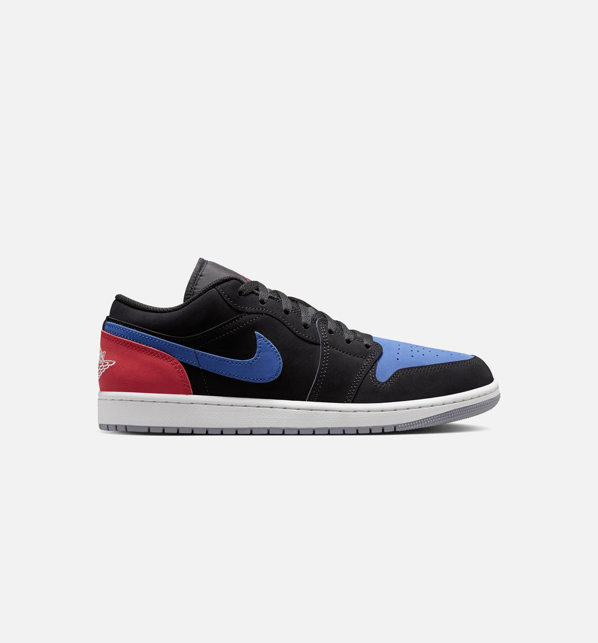 Air Jordan 1 Low Men's Lifestyle Shoes | Black / Summit White / True Blue / Varsity Red